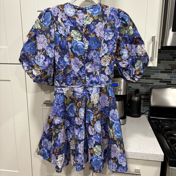 NWT Rachel Parcell v-neck puff sleeve mini dress - Picture 7 of 7